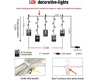 Christmas Curtain Lights 1.5M 54 LEDS 3D Low Pressure Pendants Christmas Lighting Indoor Decoration LED Fairy Light