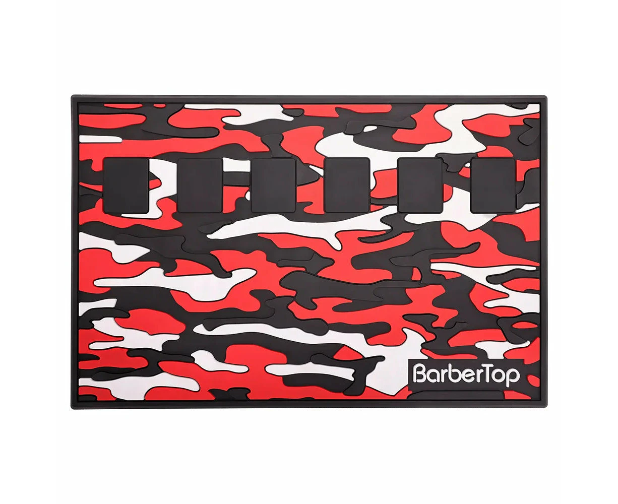 Barber Mat Magnetic Barbertop Camo 6 Slots