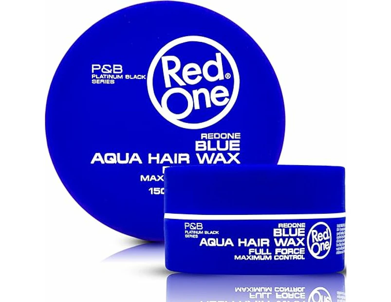 6X RedOne Aqua Hair Wax full force Blue 150ml X 6