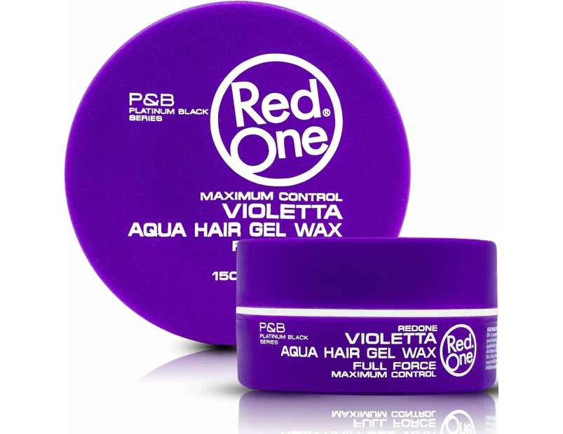 6X RedOne Aqua Hair Wax full force Violet 150ml X 6