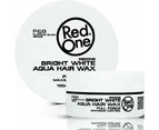 6X RedOne Aqua Hair wax full force White 150ml X 6