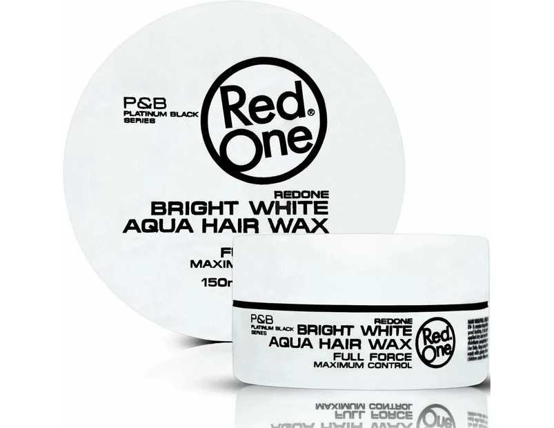 6X RedOne Aqua Hair wax full force White 150ml X 6