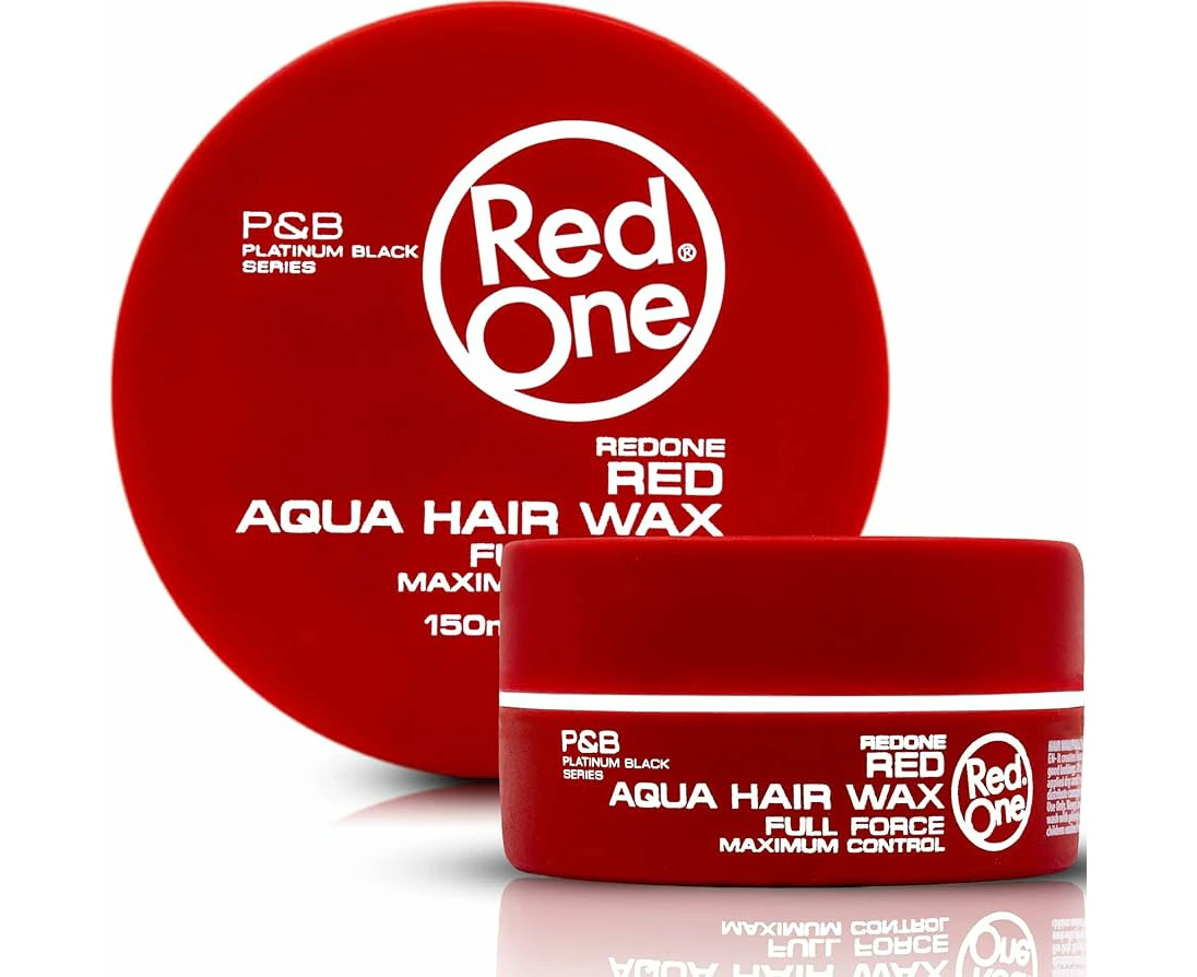 6X RedOne Aqua Hair Wax full force Red 150ml X 6