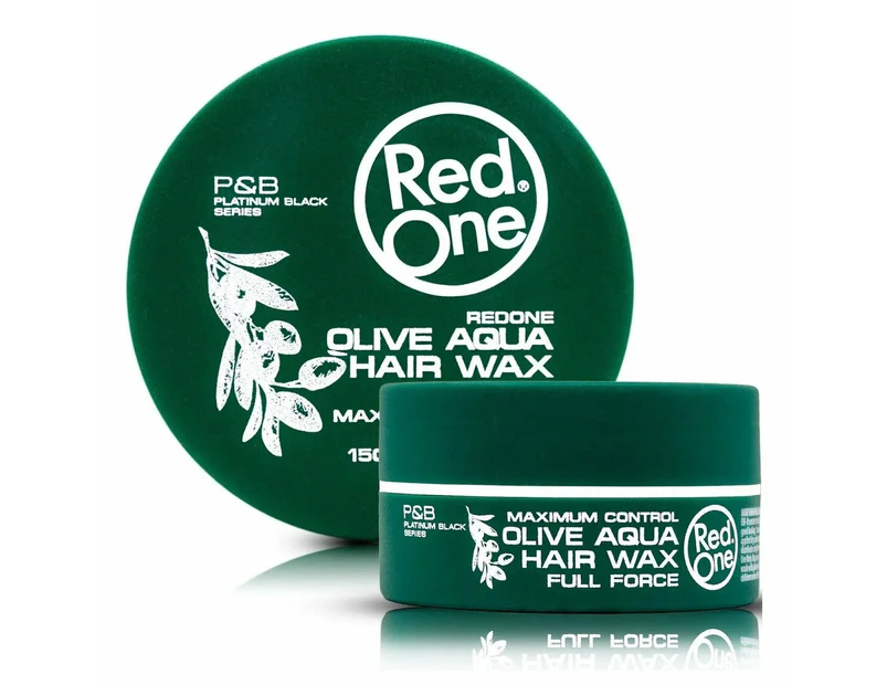 3X RedOne Aqua Hair Wax Full Force Olive 150ml X 3