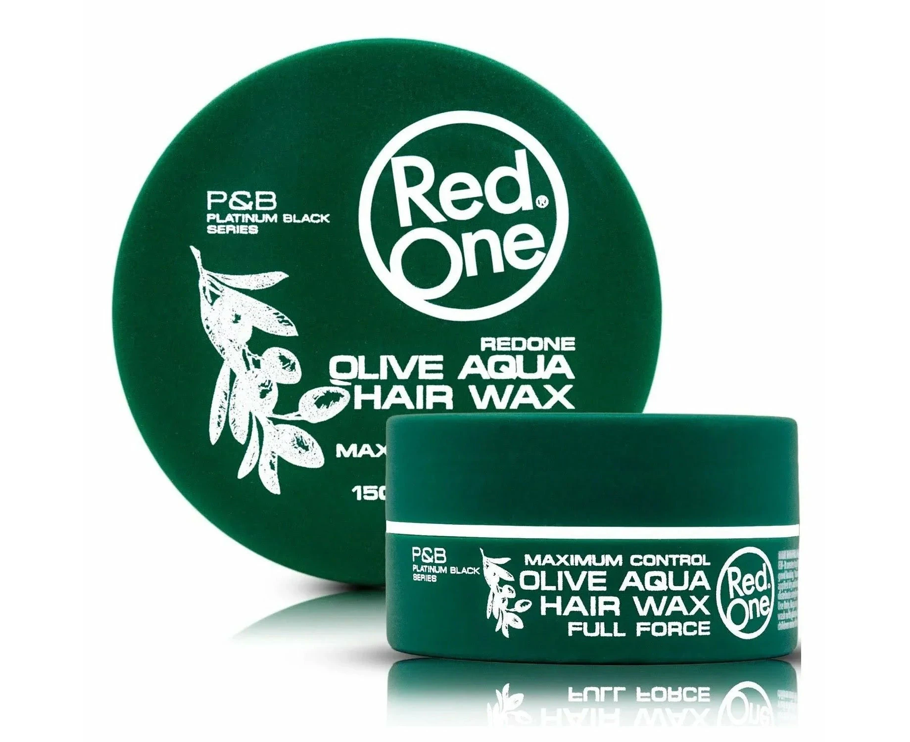 12X RedOne Aqua Hair Wax Full Force Olive 150ml X 12 - GET 2 FREE!!!