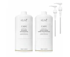 Keune Care Satin Oil Litre Duo Pack + PUMP