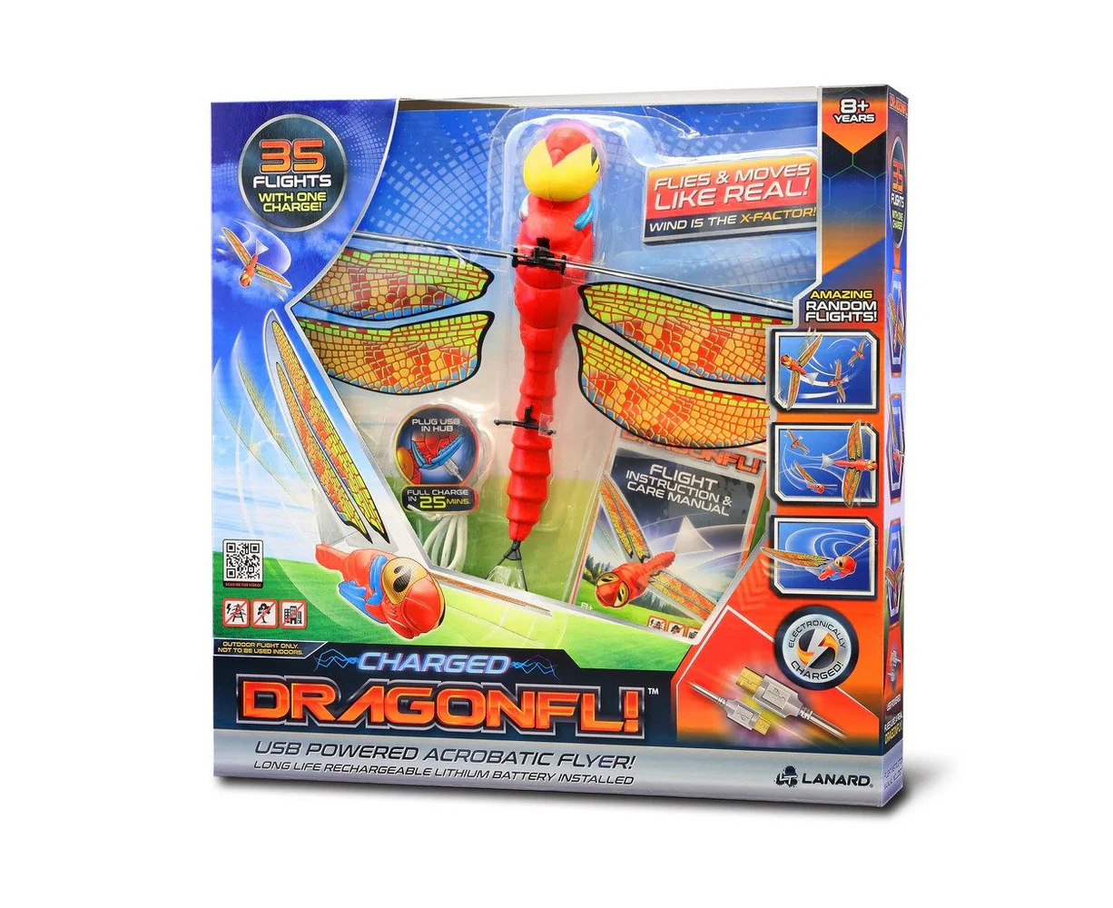 Stunt Flyer Dragonfl Acrobatic Flight w/ USB Charger Kids Outdoor Toy 8y+