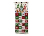 Christmas Advent Calendar with 24 Pockets Advent Calendar 24Days Countdown