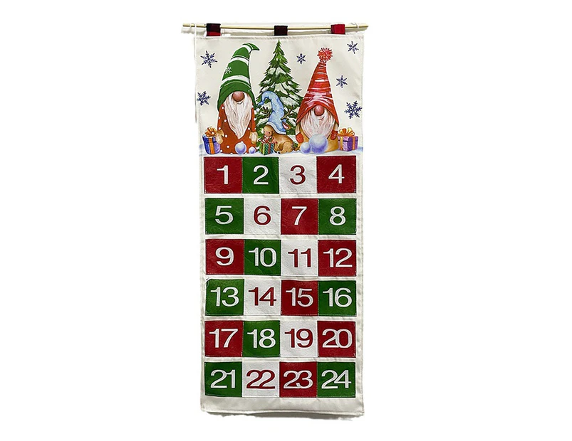 Christmas Advent Calendar with 24 Pockets Advent Calendar 24Days Countdown