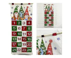 Christmas Advent Calendar with 24 Pockets Advent Calendar 24Days Countdown