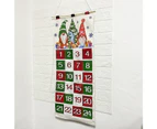 Christmas Advent Calendar with 24 Pockets Advent Calendar 24Days Countdown