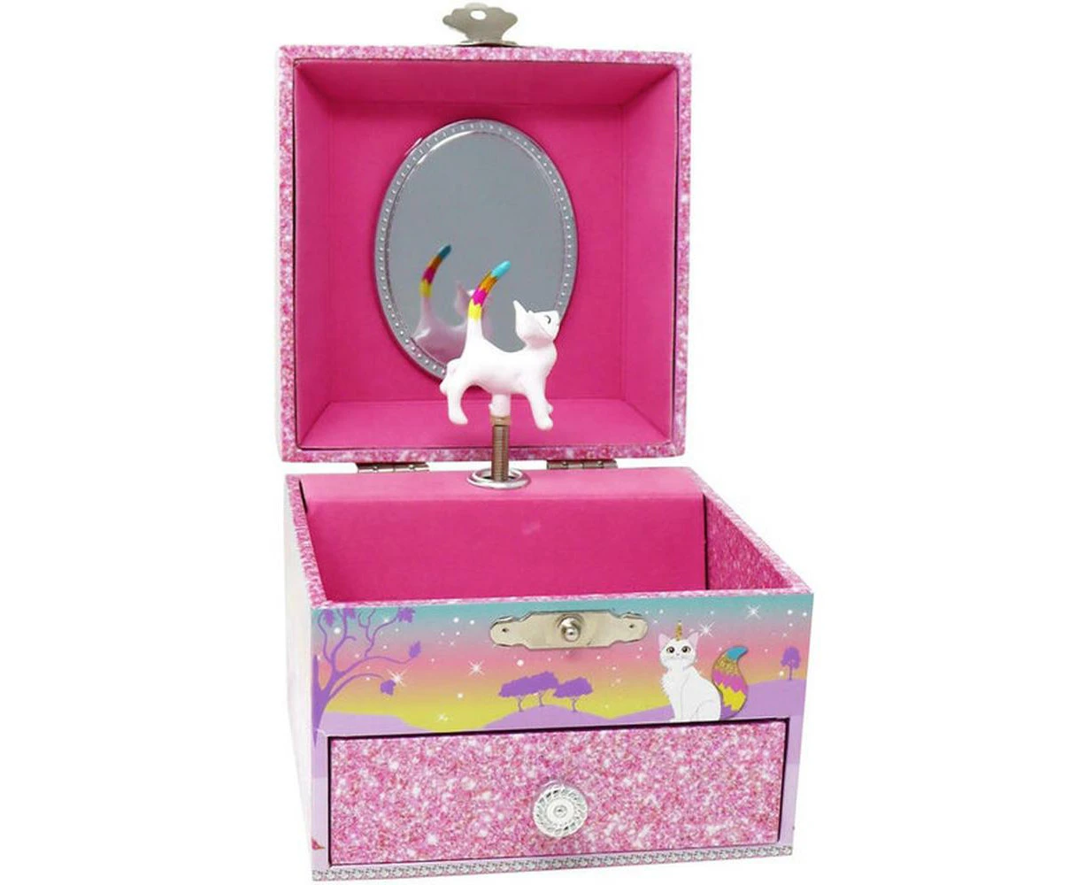 Caticorn Dreams Musical Jewellery Box - Small