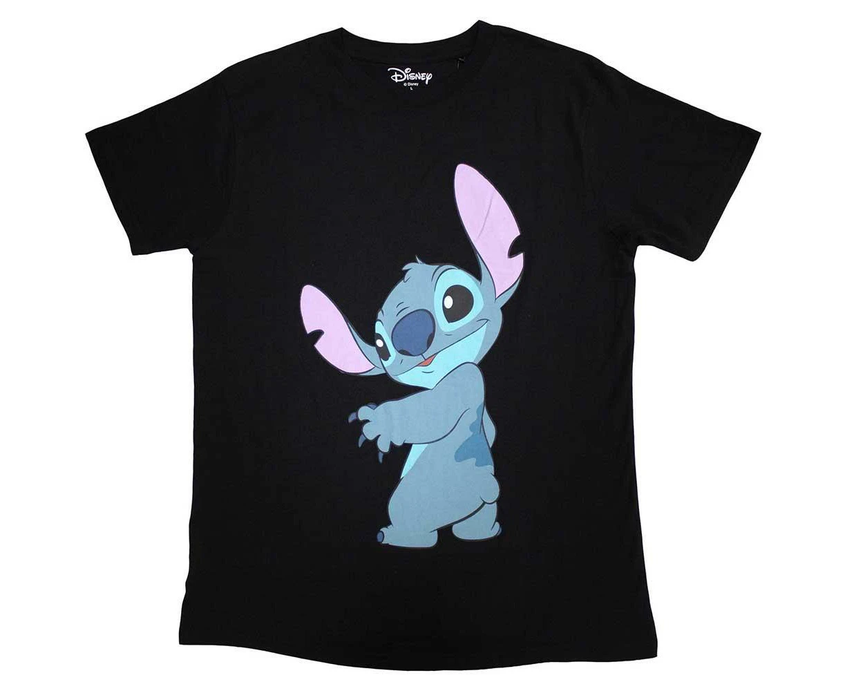 Lilo & Stitch Unisex Adult Stitch Turn T-Shirt (Black) - RO11141