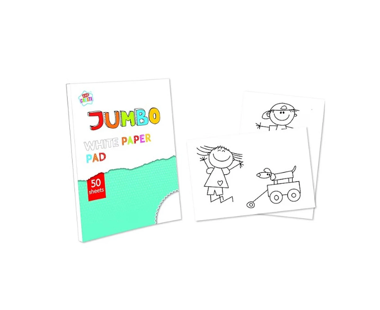 Kids Create Jumbo Drawing Pad (White) - SG35086