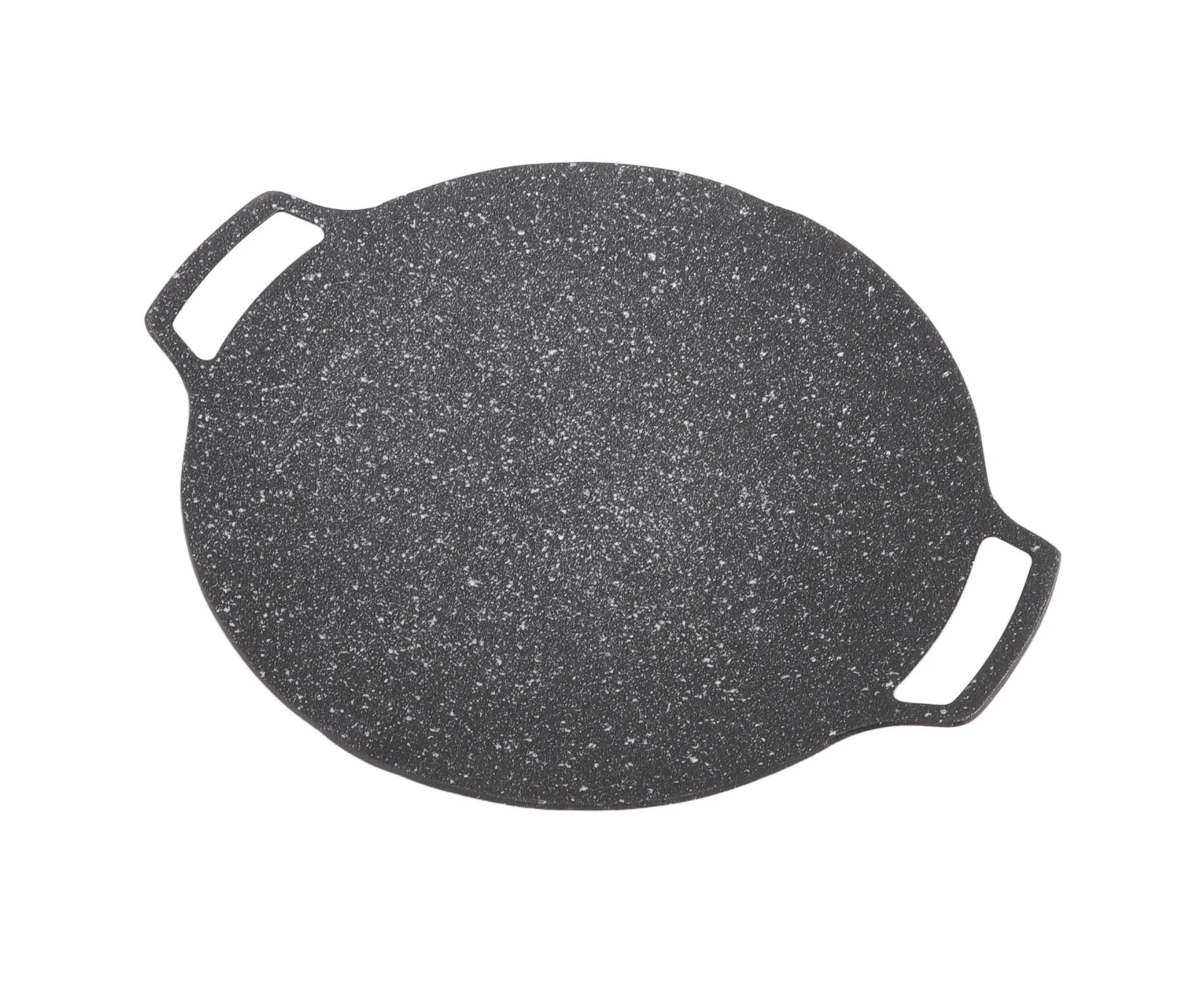 Korean BBQ Plate Barbecue Grill Non Stick Circular Frying Pan for Home Outdoor Stove Gas Type 30cm