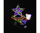 Stockholm 3.45M Christmas Lights 381 LED String Lights Star Waterfall Multi Colour