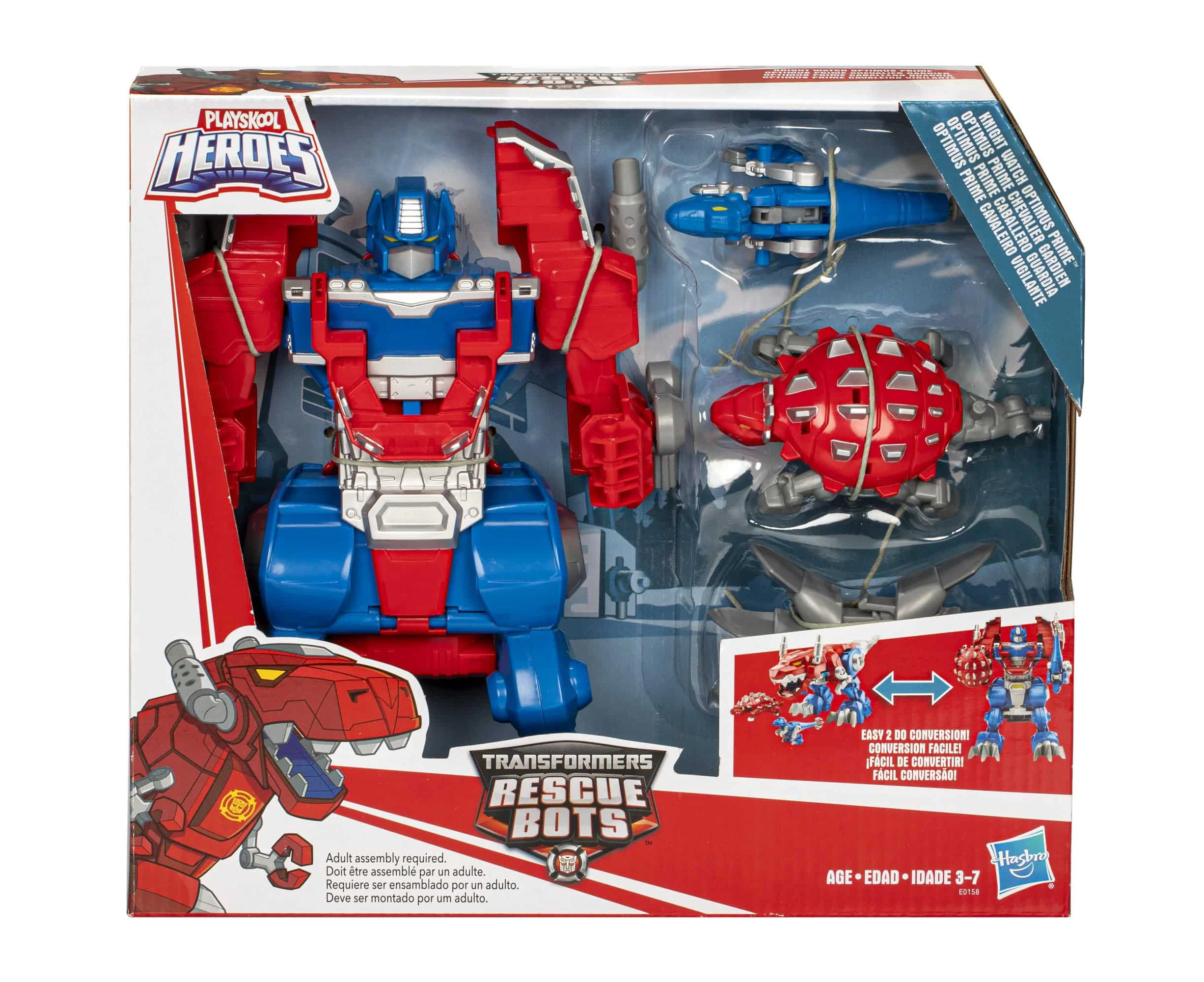 Transformers Rescue Bots Knight Watch Optimus Prime Action Figure!