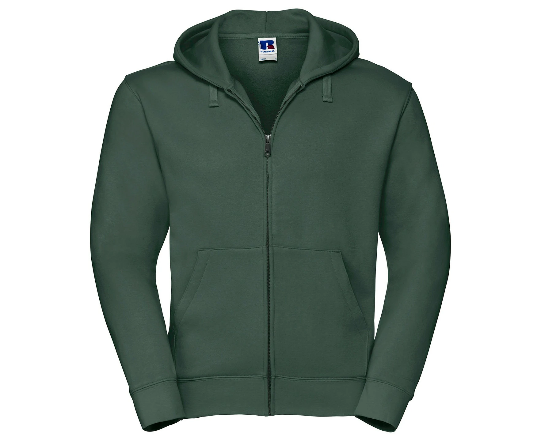 Russell Mens Authentic Full Zip Hoodie (Bottle Green) - RW8892