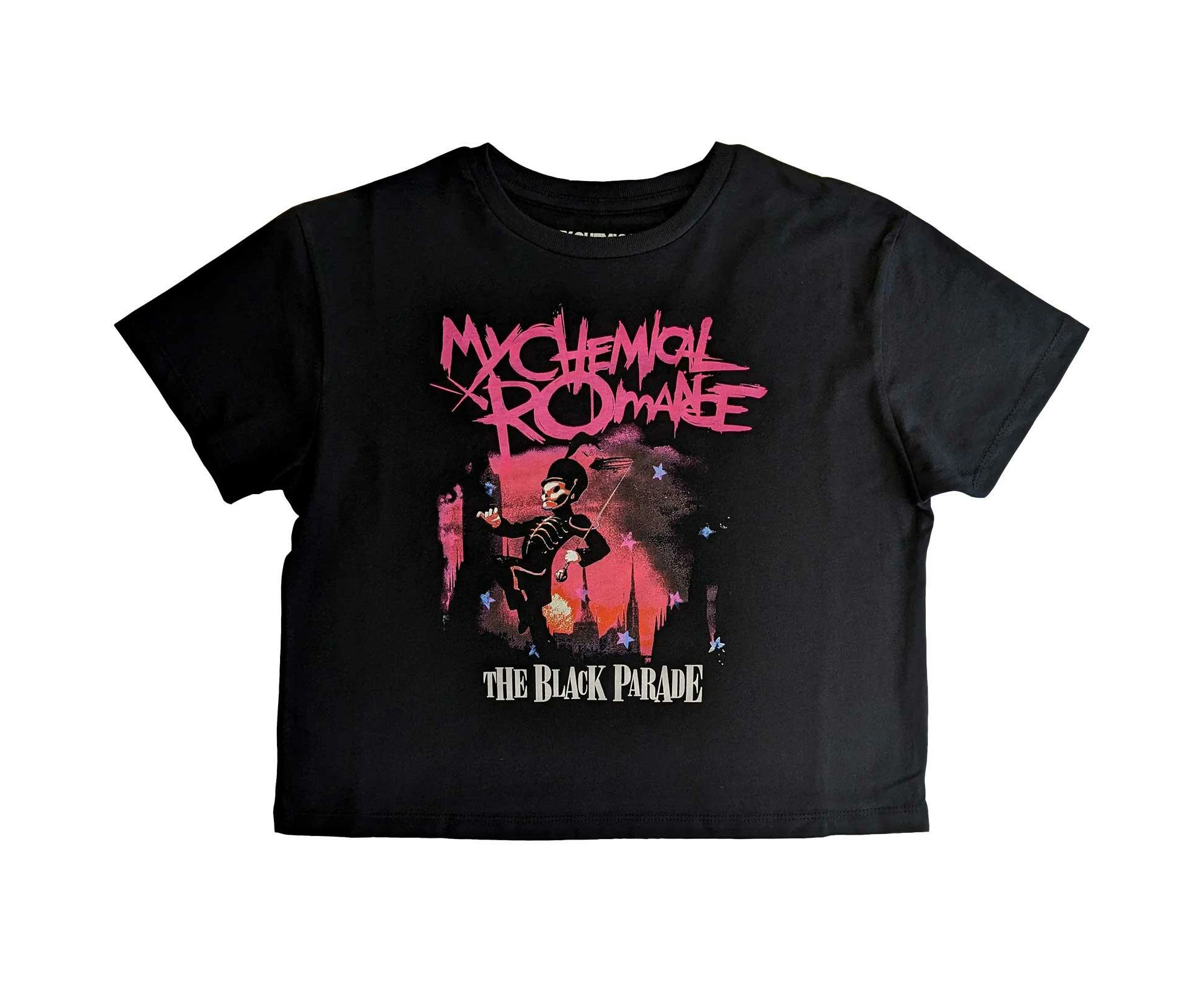 My Chemical Romance Womens March Crop Top (Black) - RO5666