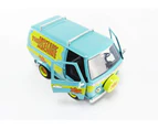 Jada Scooby-doo 1:24 Mystery Machine Die-cast Car With Shaggy & Scooby Figures - Perfect Toy For Kids 7+!