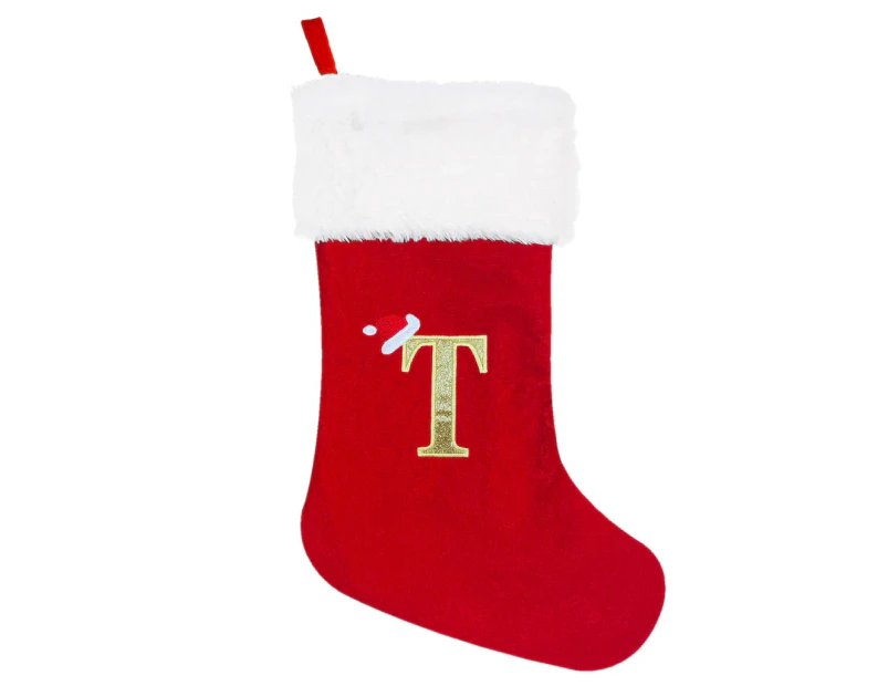 Christmas Socks Letter Christmas Stocking for Tree Hanging Pendant Decoration - T