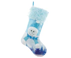 Exquisite Christmas Stockings Large Xmas Element Lighting Candy Bag Decoration - Snowman