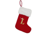 Christmas Socks Knitting Embroidered Letter Stocking Christmas Decoration Gift - L