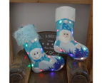 Exquisite Christmas Stockings Large Xmas Element Lighting Candy Bag Decoration - Snowman