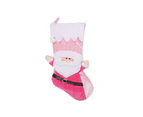 Christmas Stocking 22" Cute 3D Plush Santa Snowman Xmas Stockings for Fireplace - Santa Claus