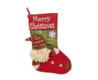 Cartoon Christmas Stocking Polyester Fibre Candy Gift Packaging Bags Supplies - Elderly style