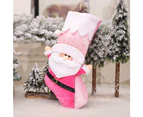 Christmas Stocking 22" Cute 3D Plush Santa Snowman Xmas Stockings for Fireplace - Snowman