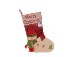 Cartoon Christmas Stocking Polyester Fibre Candy Gift Packaging Bags Supplies - Snowman style