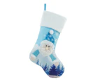 Exquisite Christmas Stockings Large Xmas Element Lighting Candy Bag Decoration - Santa Claus