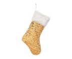 Sequin Christmas Stockings Hanging Bags 18" for Sparkle Xmas Stocking Gift Candy - Silver