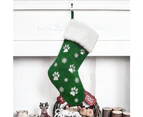 Christmas Stocking 18 Inch Xmas Stockings Embroidery Snowflake Gift Bag for Tree - Red