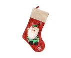 Christmas Stockings Big Xmas Stocking Decoration 18" Santa Snowman Reindeer Sock - Elk