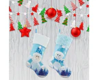 Exquisite Christmas Stockings Large Xmas Element Lighting Candy Bag Decoration - Santa Claus