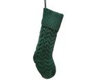 Christmas Knitted Stocking Xmas Tree Decor Stockings Pendant Crafts - Red - large