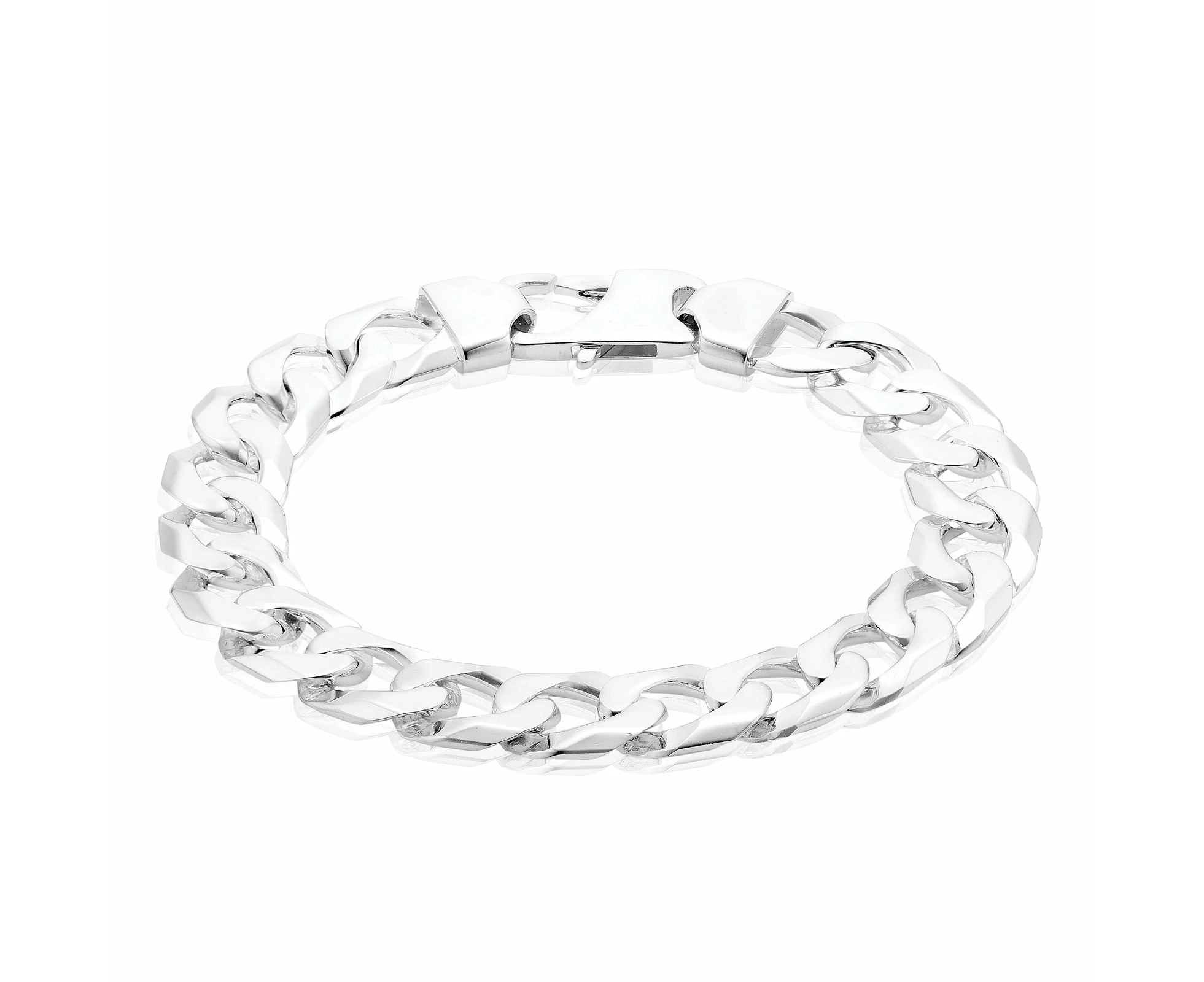 Sterling Silver  23 cm Curb 350 Gauge Bracelet