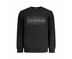 Napapijri Black Cotton Sweater - M