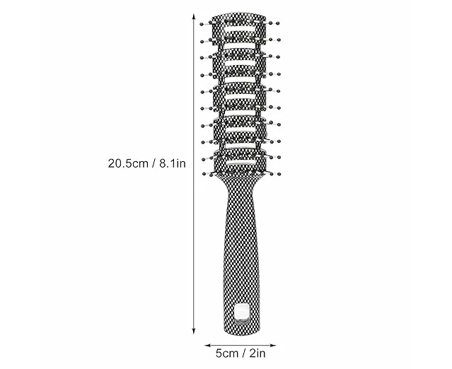 Black and White Flat Vent Brush