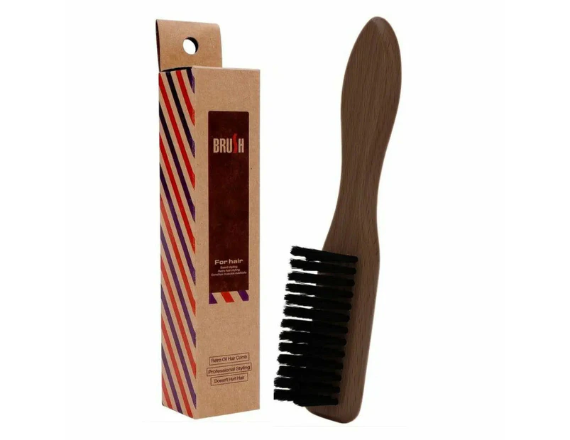 Wooden mini Fade Brush & Beard Brush