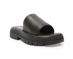 Womens Footwear Sandler Rap Black Smooth Sandal