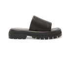 Womens Footwear Sandler Rap Black Smooth Sandal