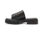 Womens Footwear Sandler Rap Black Smooth Sandal