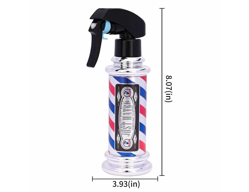 Bob Barber Pole Trigger Spray Bottle 200ml - Silver