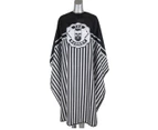 Barber Cape The Barber Skull B&W stripe