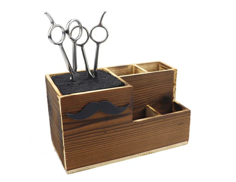 Wooden Scissor Holder - Organizer Box