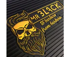 Barber Mr. Black Bearded Skull Tool Mat