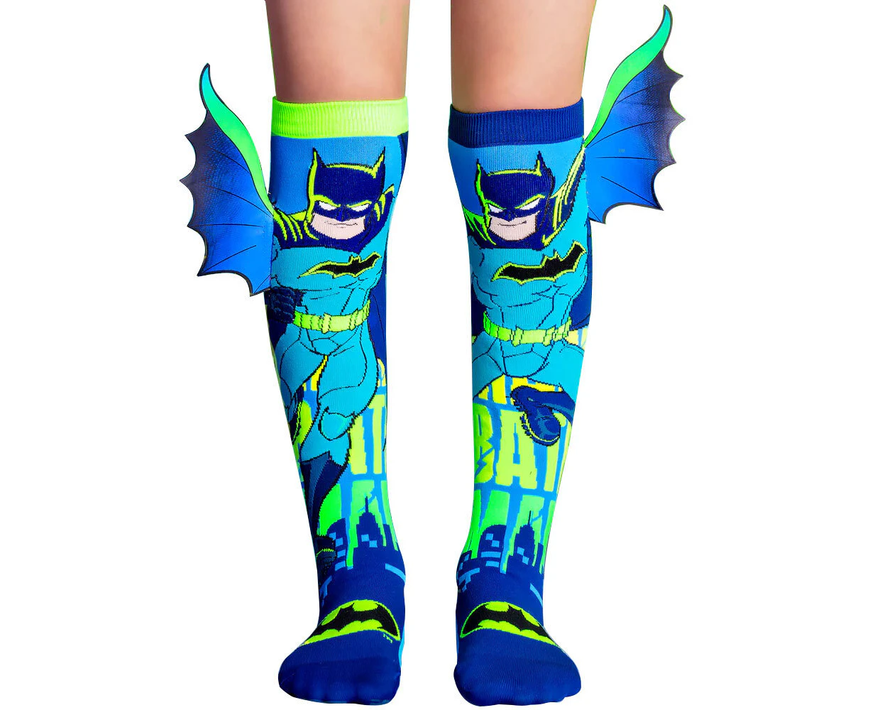 Madmia Batman Neon Toddler Trendy Comfortable/Playful Socks 6-99y One Size